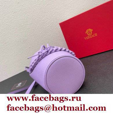 Versace La Medusa Chain Bucket Bag Lilac