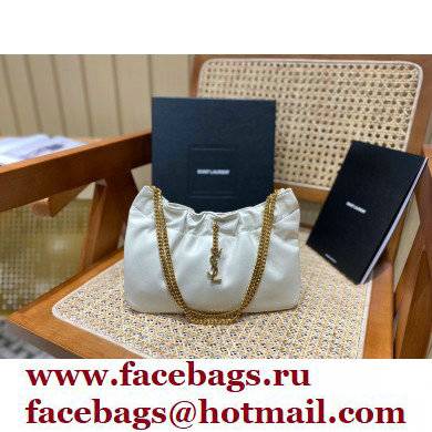 saint laurent mini leather shoulder bag 681632 white 2022 (original quality)